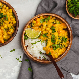 Caribbean Chick Pea & Potato Curry