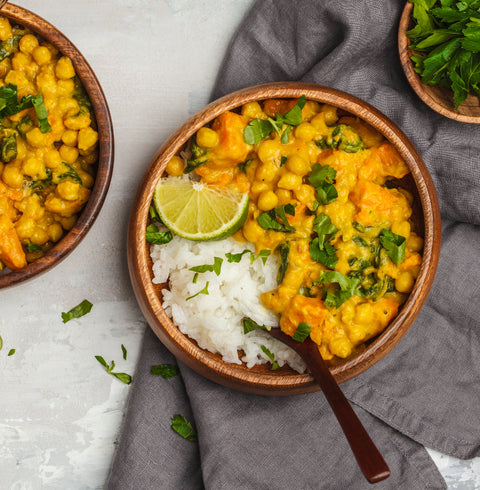 Caribbean Chick Pea & Potato Curry