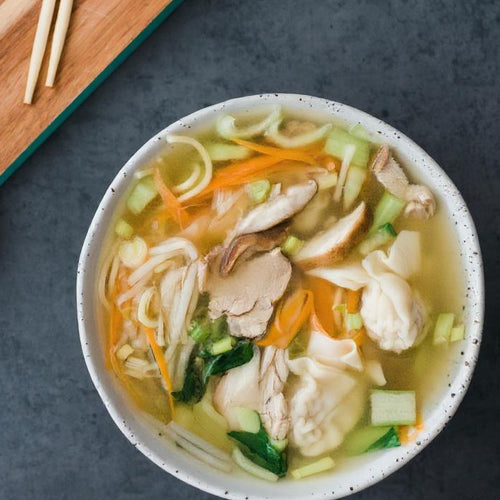 Chicken Vegetable Wonton Soup