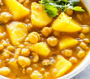 Caribbean Chick Pea & Potato Curry