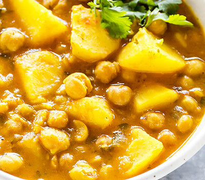 Caribbean Chick Pea & Potato Curry