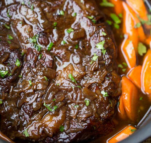 Maple Dijon Pot Roast with Carrots