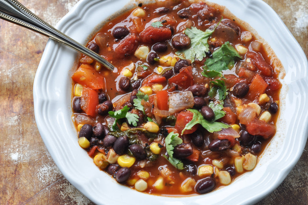 Southwest Veggie & Black Bean Soup