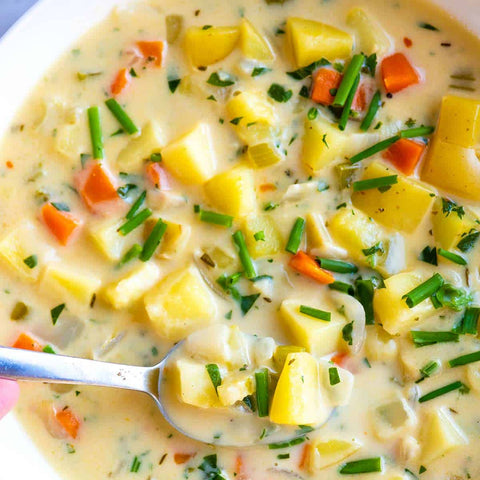 Spring Potato Herb Soup