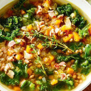 Turkey Bacon & Lentil Soup