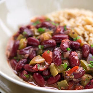 Vegan Cajun Style Red Beans & Rice