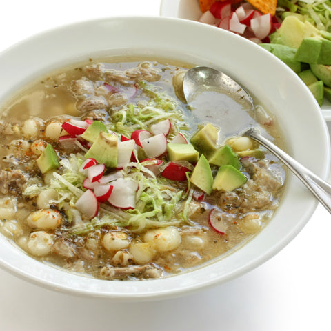 Chicken, Chorizo & Hominy Stew